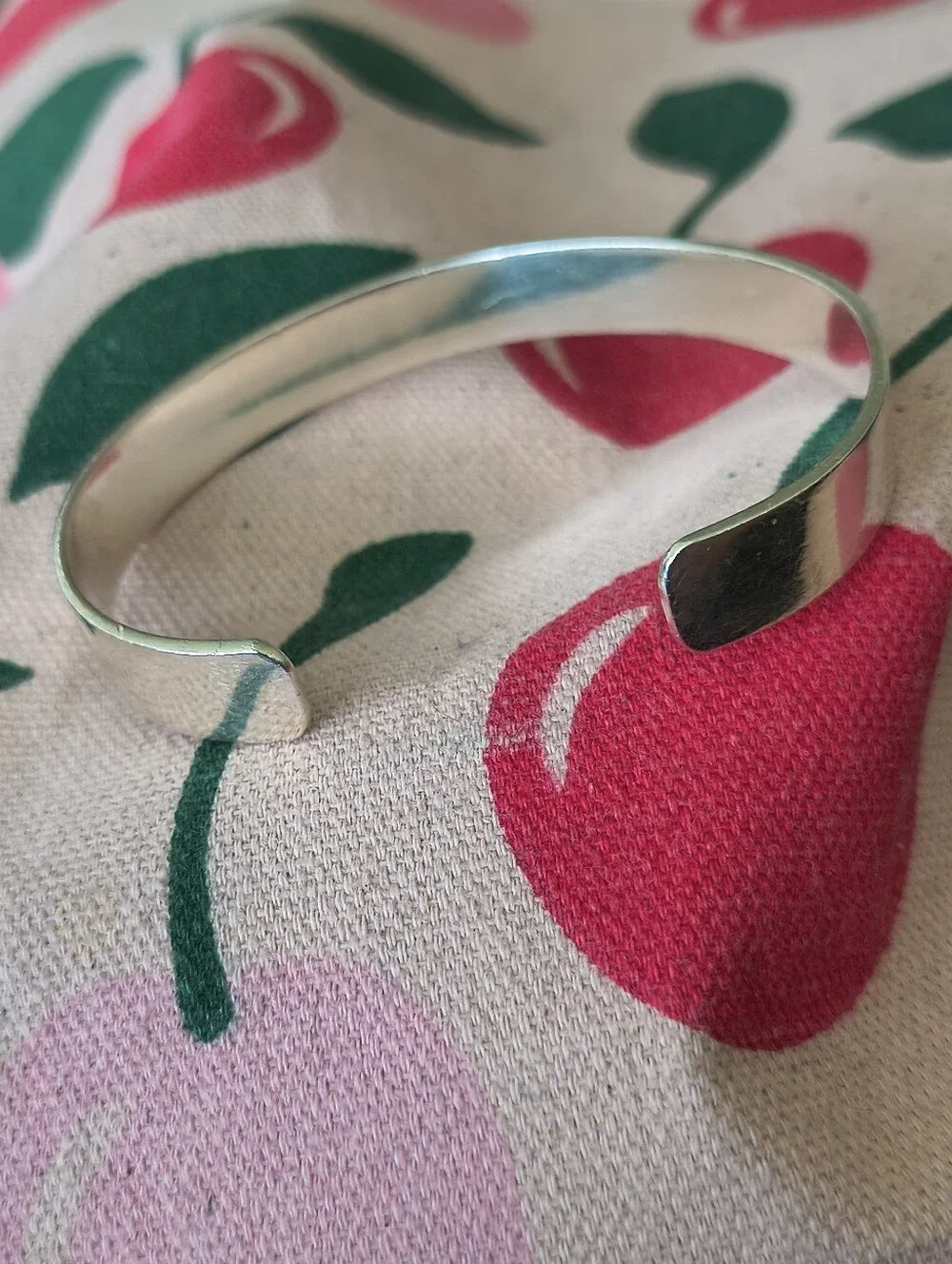 Beautiful Unisex Sterling Silver Cuff Bracelet. Estate Find. Can Be Engraved